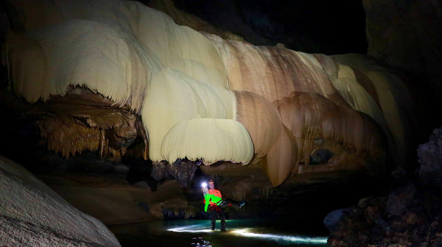 Dustin and Karen caving